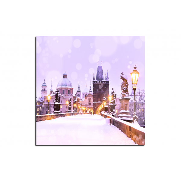 Obraz na plátně - Karlův most,  Mostecká věž - čtverec